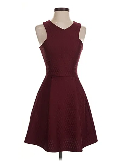 Pre-owned Mi Ami Cocktail Dress In Burgundy