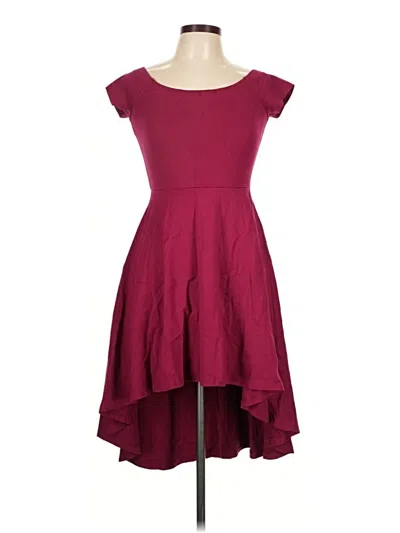 Pre-owned Mi Ami Cocktail Dress In Burgundy