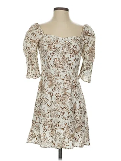 Pre-owned Mi Ami Cocktail Dress In Ivory
