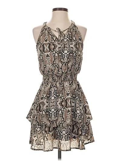 Pre-owned Mi Ami Cocktail Dress In Tan