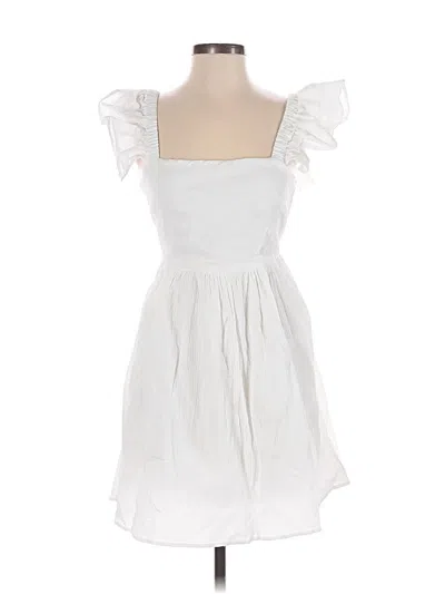 Pre-owned Mi Ami Cocktail Dress In White