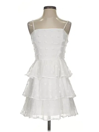 Pre-owned Mi Ami Cocktail Dress In White