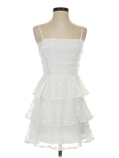 Pre-owned Mi Ami Cocktail Dress In White