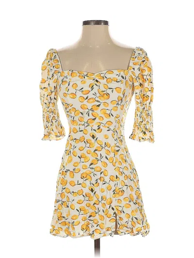 Pre-owned Mi Ami Cocktail Dress In Yellow