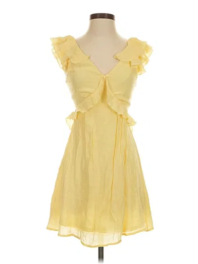 Pre-owned Mi Ami Cocktail Dress In Yellow