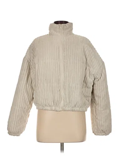 Pre-owned Mi Ami Faux Fur Jacket In Ivory