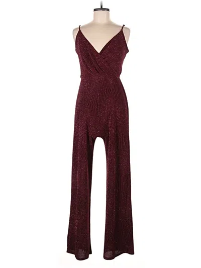 Pre-owned Mi Ami Jumpsuit In Burgundy