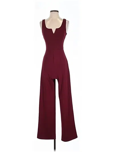 Mi Ami Jumpsuit In Burgundy