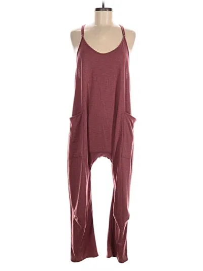 Pre-owned Mi Ami Jumpsuit In Burgundy