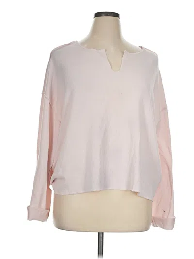 Pre-owned Mi Ami Long Sleeve Blouse In Pink