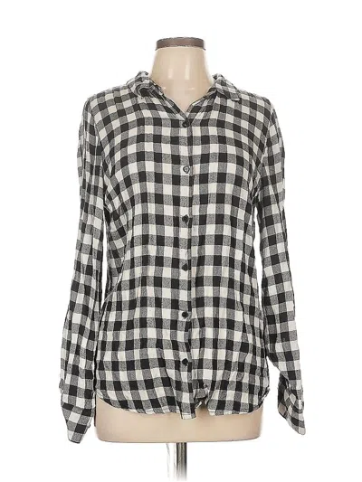 Pre-owned Mi Ami Long Sleeve Button Down Shirt In White