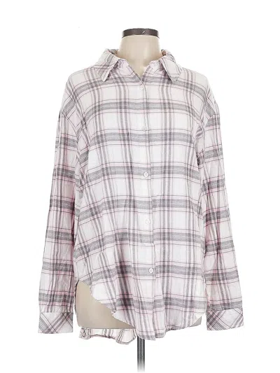 Pre-owned Mi Ami Long Sleeve Button Down Shirt In White