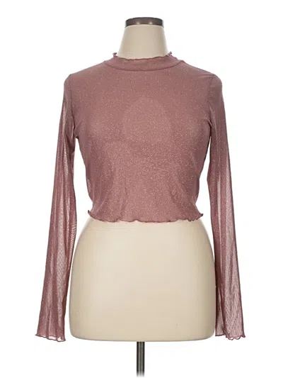 Mi Ami Long Sleeve Turtleneck In Pink