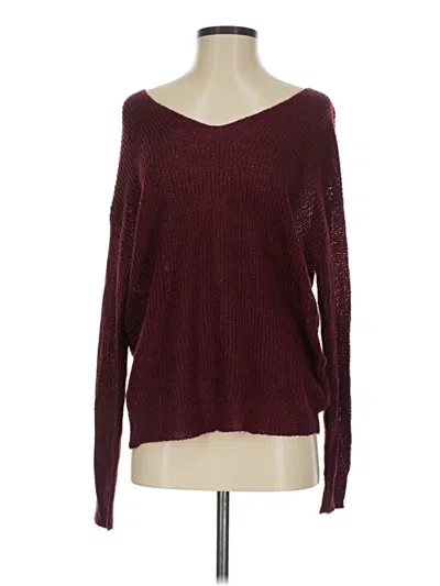 Pre-owned Mi Ami Pullover Sweater In Burgundy