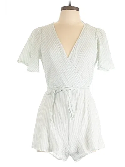 Pre-owned Mi Ami Romper In White