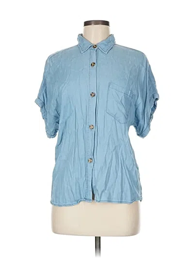 Pre-owned Mi Ami Short Sleeve Blouse In Blue