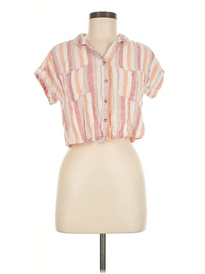 Pre-owned Mi Ami Short Sleeve Blouse In Orange