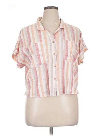 Pre-owned Mi Ami Short Sleeve Blouse In Pink