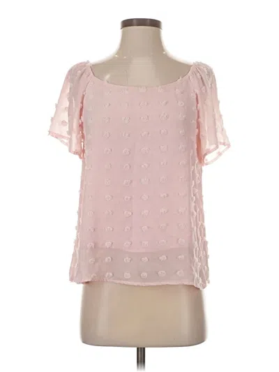 Pre-owned Mi Ami Short Sleeve Blouse In Pink