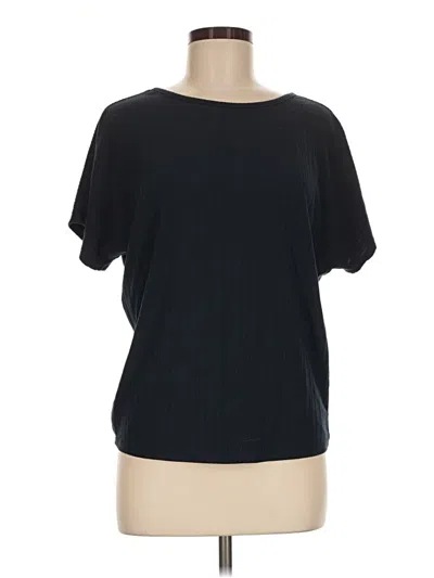 Pre-owned Mi Ami Short Sleeve Top Black Boatneck Tops