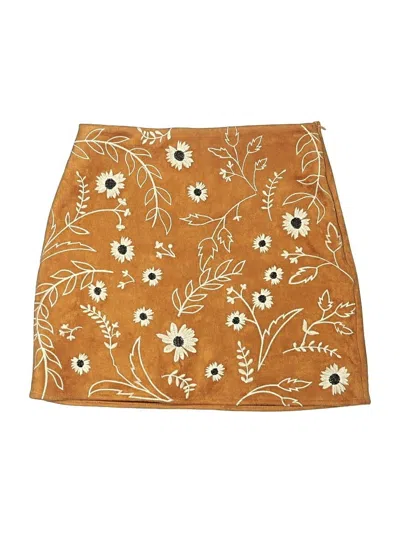 Pre-owned Mi Ami Skort In Gold