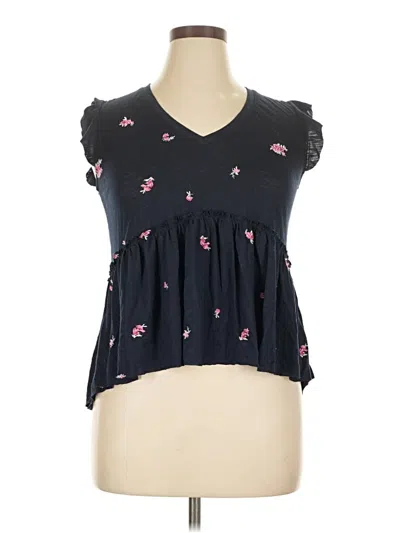 Pre-owned Mi Ami Sleeveless Blouse In Black