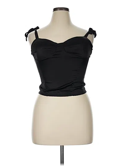 Pre-owned Mi Ami Sleeveless Blouse In Black