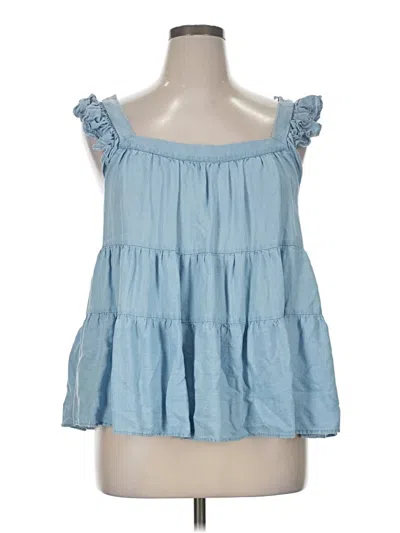 Pre-owned Mi Ami Sleeveless Blouse In Blue