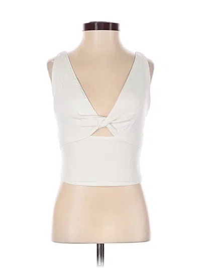 Pre-owned Mi Ami Sleeveless Blouse In Ivory