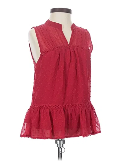 Pre-owned Mi Ami Sleeveless Blouse In Red