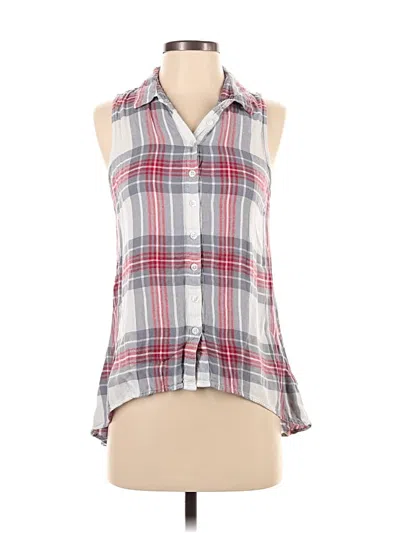 Pre-owned Mi Ami Sleeveless Button Down Shirt In Gray