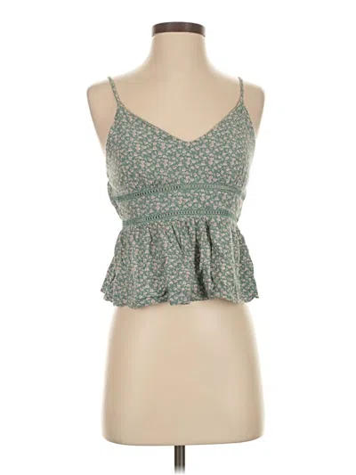 Pre-owned Mi Ami Sleeveless Top Green Sweetheart Neckline Tops