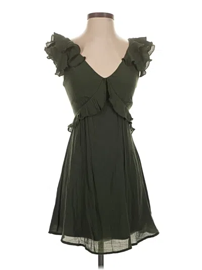 Pre-owned Mi Ami Sleeveless Top Green Sweetheart Neckline Tops