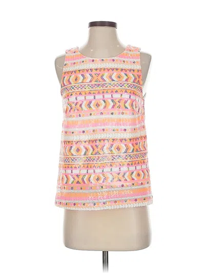 Pre-owned Mi Ami Sleeveless Top Pink Halter Neckline Tops