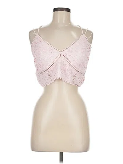 Pre-owned Mi Ami Sleeveless Top Pink Sweetheart Neckline Tops