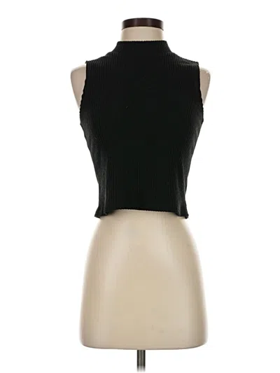 Pre-owned Mi Ami Sleeveless Turtleneck In Black