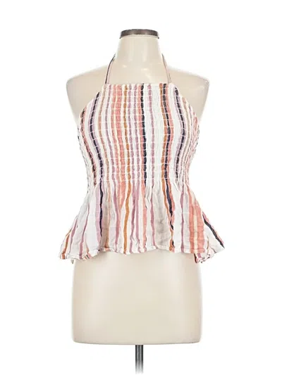 Pre-owned Mi Ami Tank Top Pink Halter Neckline Tops