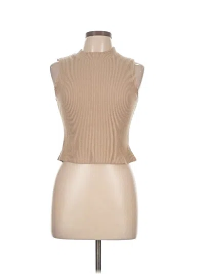 Pre-owned Mi Ami Tank Top Tan Turtleneck Tops