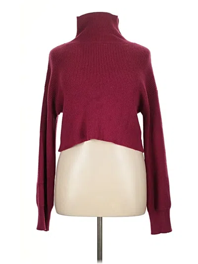Pre-owned Mi Ami Turtleneck Sweater In Burgundy