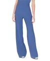 Mi Jong Lee Back Zip Flare Pant In Classic Blue In Blue