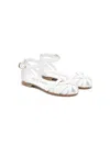 Mi Mi Sol Ankle-strap Leather Sandals In White