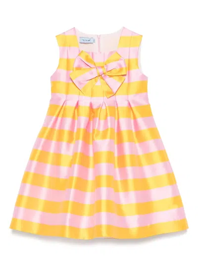 Mi Mi Sol Bow-detailed Dress In 粉色