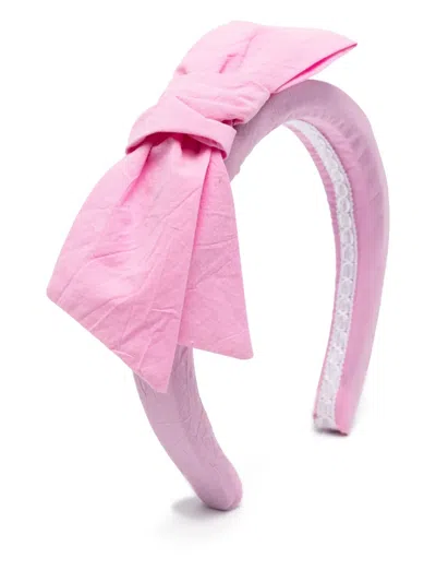 Mi Mi Sol Kids' Bow-motif Headband In Pink