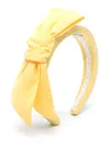 Mi Mi Sol Bow-motif Headband In Yellow