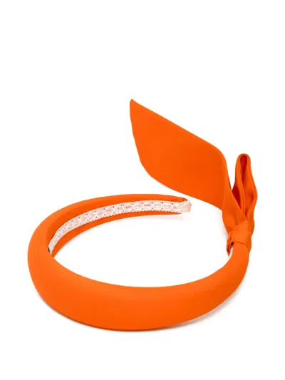 Mi Mi Sol Kids' Bow Trim Headband In Orange
