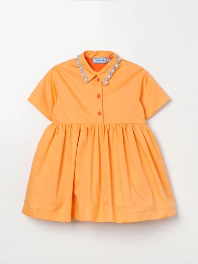 Mi Mi Sol Dress  Kids Color Orange