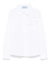 Mi Mi Sol Floral-appliqué Shirt In White