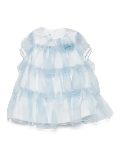 Mi Mi Sol Babies' Organza Dress In Blue