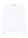 Mi Mi Sol Peter Pan-collar Shirt In White