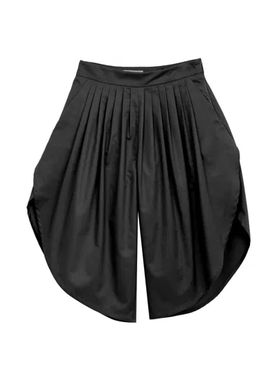 Mi Mi Sol Kids' Pleated Wide-leg Trousers In Black